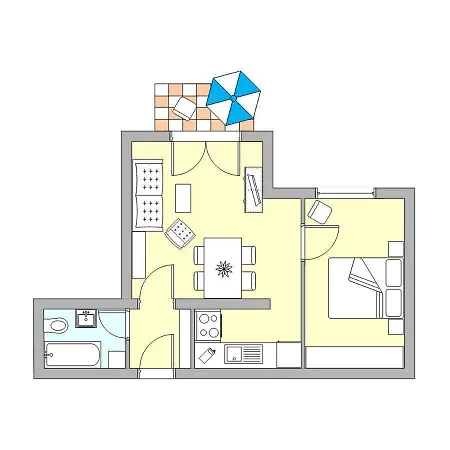 Apartment Strandvilla Undine 19 Meerblick *
